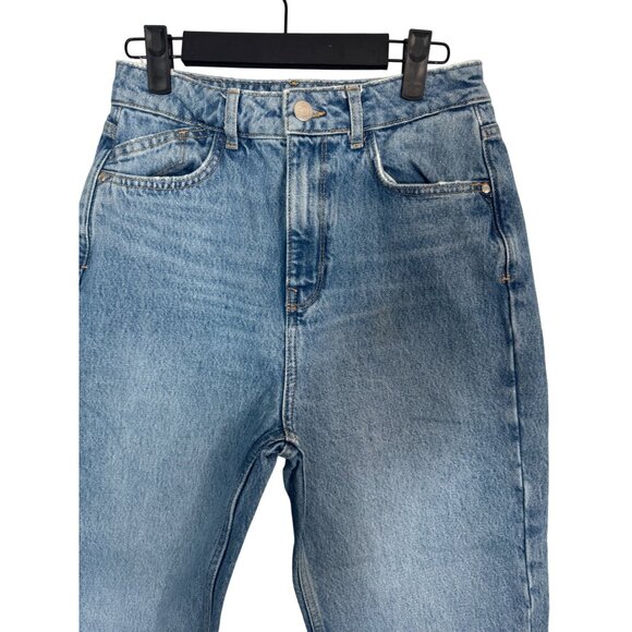 2/$30 ZARA Size 4 High-Waisted Blue Denim Jeans - Picture 5 of 14